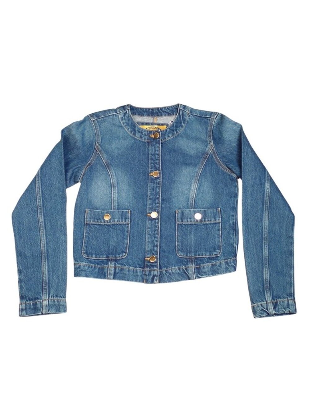 NWT Michael Kors Denim Collarless Jacket / Size Small